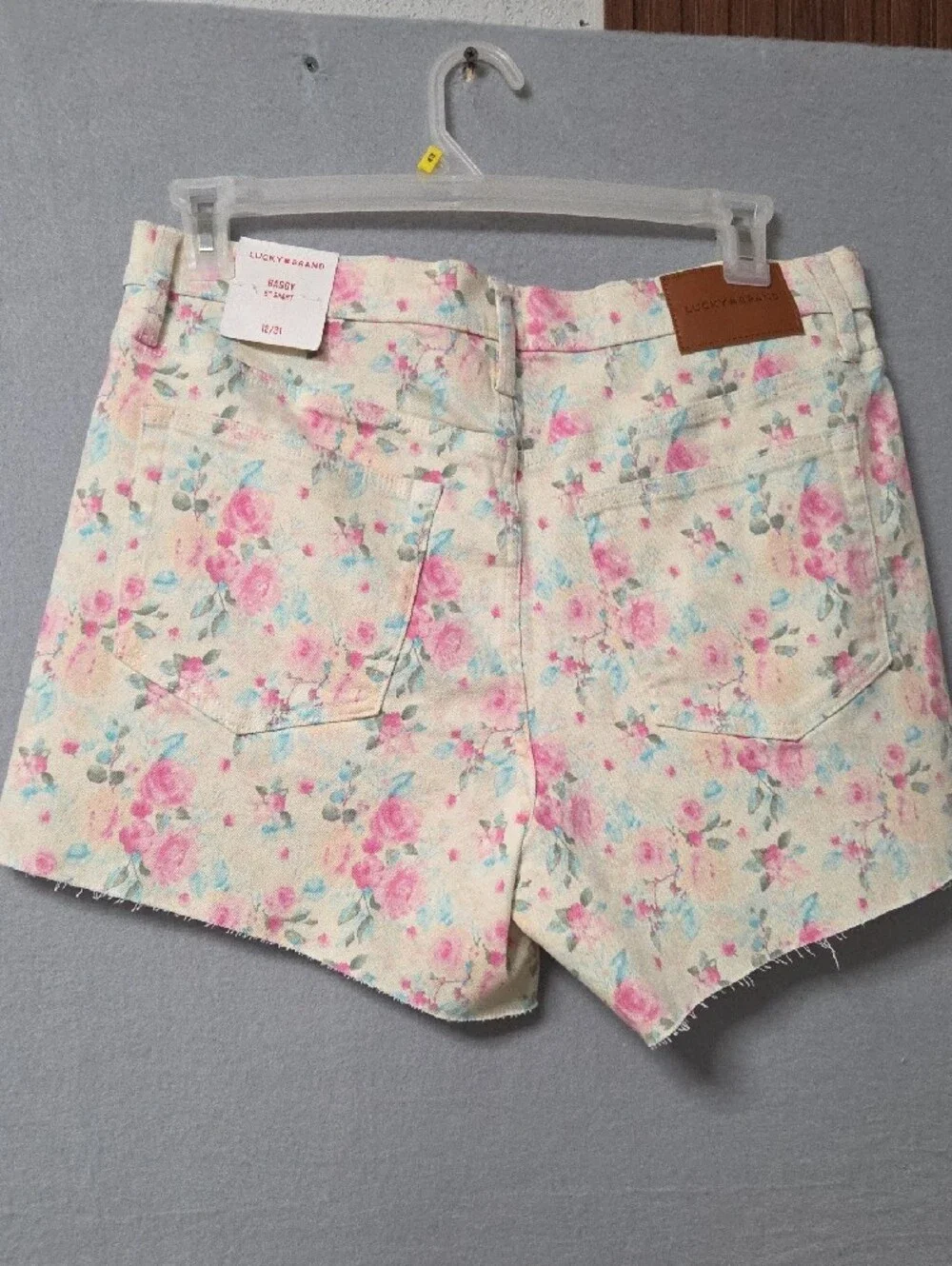 J.Crew Baggy Fit Floral Denim Shorts NWT Women’s High Rise Pink Blue Size 12/31.